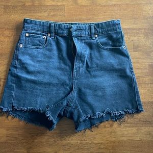 American Eagle, size 4, black jean shorts